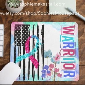 Custom made Thyroid Cancer Warrior mouse pad